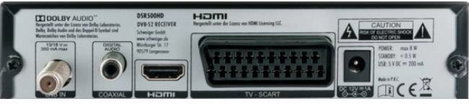 Schwaiger DSR500HD HD-SAT vevő Előlapi USB Tunerek száma: 1 12. kép