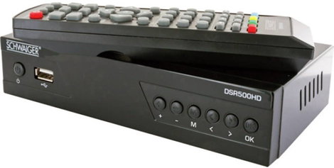 Schwaiger DSR500HD HD-SAT vevő Előlapi USB Tunerek száma: 1 5. kép