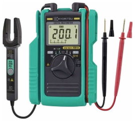 Kyoritsu KEW Mate 2001 A Kézi multiméter, Lakatfogó digitális CAT II 600 V, CAT III 300 V Kijelző (d