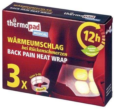 Thermopad natural warmer Melegítő öv 1 db TpW31781 Üzemidő (max.) 12 óra 4. kép