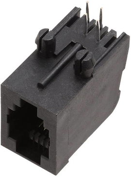 encitech RJJU-44-144-E7V-011 RJ10 csatlakozó 3257-0011-04 Alj, beépíthető, vízszintes Pólusszám 4P4C