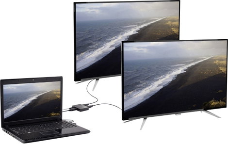 2 portos DisplayPort switch, bidirekcionális, 3840x2160px, Renkforce 8. kép