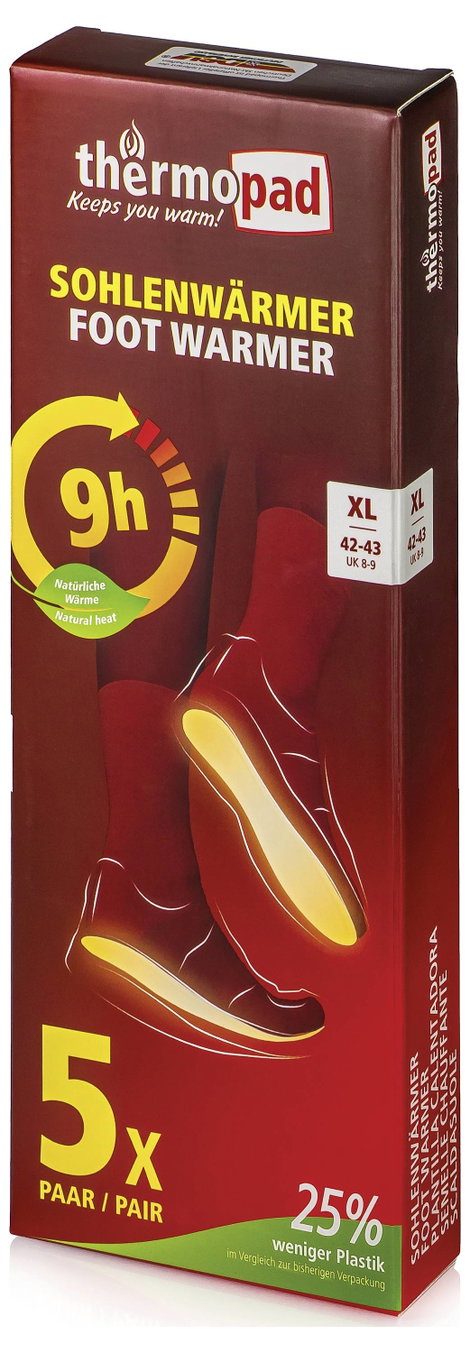 Thermopad natural warmer Gr.S Lábmelegítő 1 pár 31827 Üzemidő (max.) 8 óra 7. kép
