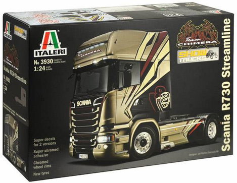 Italeri 510003930 Scania R730 Streamline Chimera Kamionmodell építőkészlet 1:24 2. kép