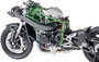 Tamiya 300014131 Kawasaki NINJA H2R Motorkerékpár építőkészlet 1:12 7. bélyegkép