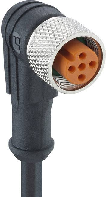 Lutronic 1073 Érzékelő-/működtető összekötő, konfekcionált M12 Csatlakozóaljzat, hajlított 5.00 m Pó