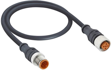 Lutronic 1092 Érzékelő-/működtető csatlakozóvezeték M12 Dugó, egyenes 0.60 m Pólusszám: 4 1 db