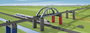 Märklin World 72218 H0 építőelem készlet magas vasúti híd bélyegkép