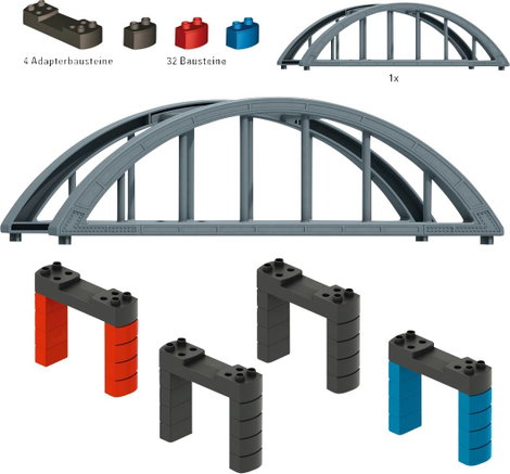 Märklin World 72218 H0 építőelem készlet magas vasúti híd 3. kép