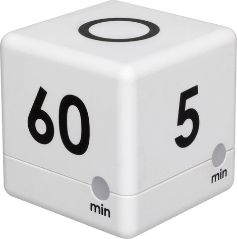 Digitális konyhai időzítő, visszaszámláló óra, timer, fehér színű TFA Dostmann Timer Cube