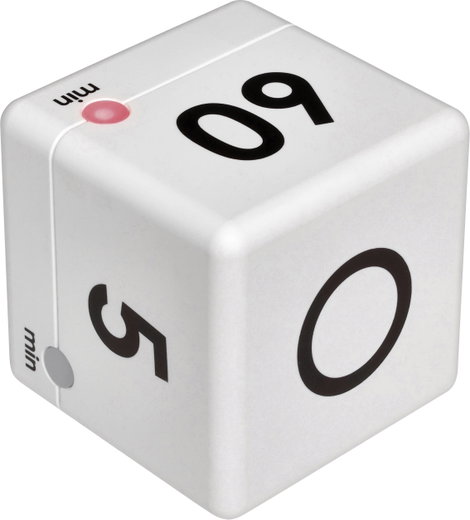 Digitális konyhai időzítő, visszaszámláló óra, timer, fehér színű TFA Dostmann Timer Cube 2. kép