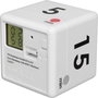 Digitális konyhai időzítő, visszaszámláló óra, timer, fehér színű TFA Dostmann Timer Cube 3. bélyegkép