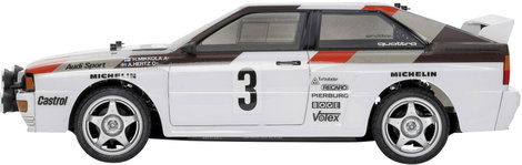 Tamiya 1:10 RC modellautó Elektro Közúti modell Audi Quattro Rally Brushed 4WD építőkészlet TT-02 3. kép