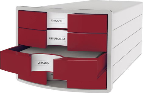 HAN Schubladenbox IMPULS 1012-17 Fiókos irattároló Élénk szürke DIN A4 Fiókok száma: 4 2. kép