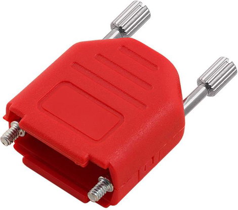 encitech DPPK09-FMR-K 6353-0143-01 D-SUB ház Pólusszám: 9 100% poliészter 180 ° Piros 1 db