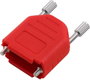 encitech DPPK09-FMR-K 6353-0143-01 D-SUB ház Pólusszám: 9 100% poliészter 180 ° Piros 1 db bélyegkép
