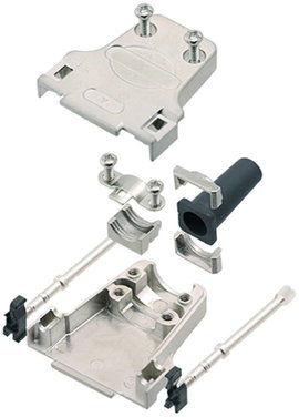 encitech DTZF09-RG-LJS-M3-K 7960-5209-01 D-SUB ház Pólusszám: 9 Zink öntvény 180 ° Fémes 1 db
