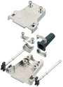 encitech DTZF09-RG-LJS-M3-K 7960-5209-01 D-SUB ház Pólusszám: 9 Zink öntvény 180 ° Fémes 1 db bélyegkép