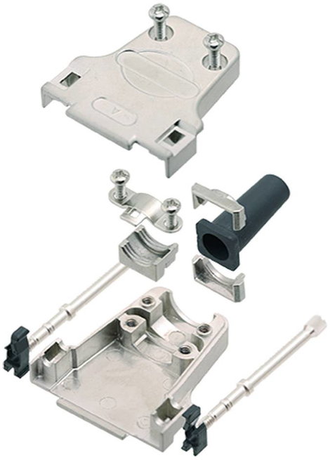 encitech DTZF09-RG-LJS-M3-K 7960-5209-01 D-SUB ház Pólusszám: 9 Zink öntvény 180 ° Fémes 1 db