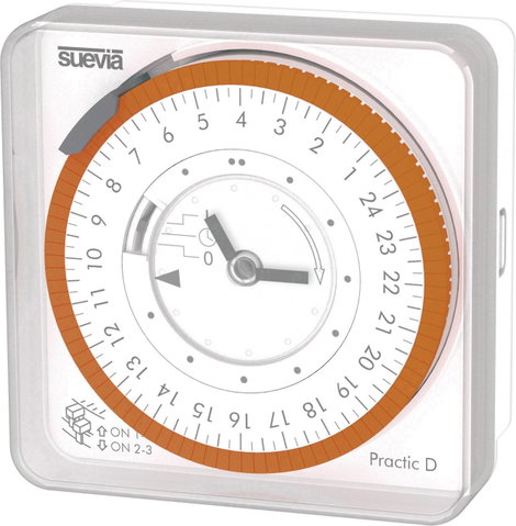 Suevia Practic D Felszerelhető időkapcsoló óra Analóg 230 V/AC 3680 W
