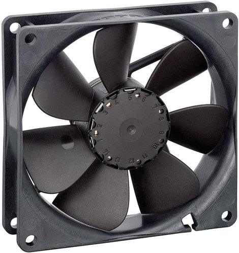 EBM Papst 3412 N/2 GLLE-453 Axiális ventilátor 12 V/DC 33 m³/óra (H x Sz x Ma) 25.4 x 92 x 92 mm