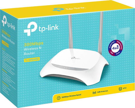 TP-LINK TL-WR840N WLAN router 2.4 GHz 300 MBit/s 3. kép