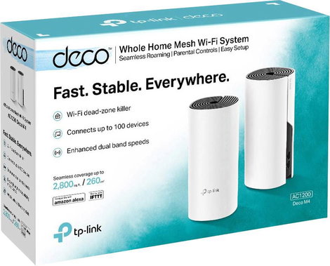 TP-LINK Deco M4(2-Pack) Dual Mesh hálózat 2.4 GHz, 5 GHz 2. kép