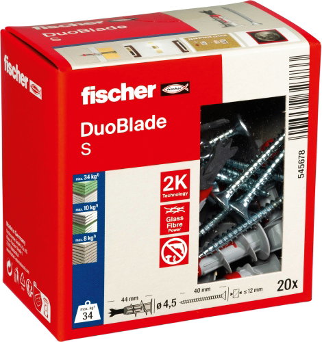 Fischer DUOBLADE S LD Gipszkarton tipli 44 mm 545678 20 db 6. kép