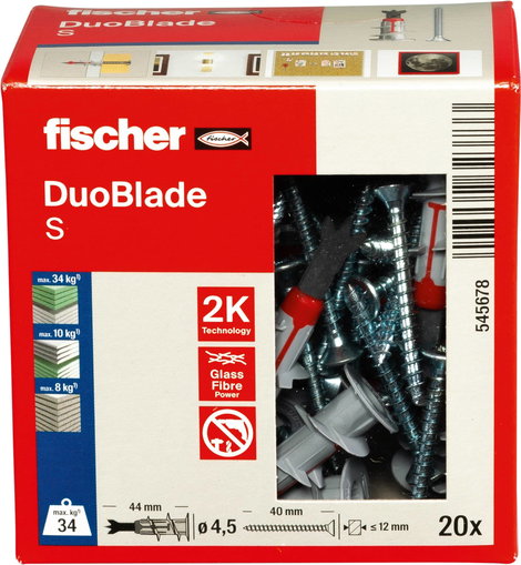 Fischer DUOBLADE S LD Gipszkarton tipli 44 mm 545678 20 db 7. kép