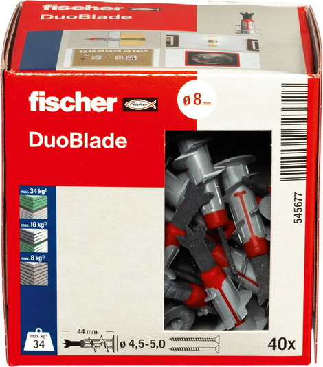 Fischer DUOBLADE LD Gipszkarton tipli 44 mm 545677 40 db 6. kép