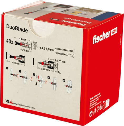 Fischer DUOBLADE LD Gipszkarton tipli 44 mm 545677 40 db 7. kép