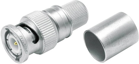 BNC csatlakozó Dugó, egyenes 50 Ω Telegärtner J01000A0061 1 db