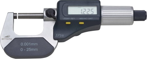Digitális mikrométer 0 - 25 mm, Helios Preisser 0912501