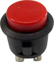 Nyomógomb 250 V/AC 6 A 1 x KI/(BE), TRU Components TC-R13-527A-02RT