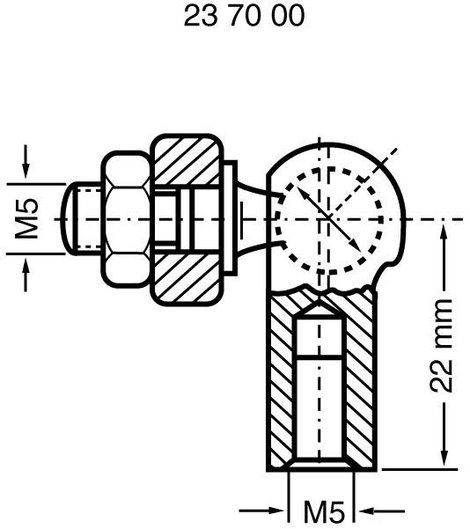 Modelcraft összekötő gömbcsukló M5 2. kép