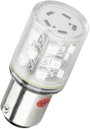 BA 15d foglalatú LED jelzőlámpa 15 db szuperfényes LED-del sárga 24 V DC/AC Barthelme 52190212 bélyegkép