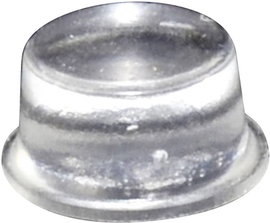 Öntapadós műszerláb, TOOLCRAFT PD2128C, kerek Ø 12,7 x 6,2 mm, átlátszó