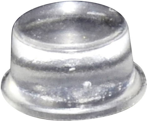 Öntapadós műszerláb, TOOLCRAFT PD2128C, kerek Ø 12,7 x 6,2 mm, átlátszó