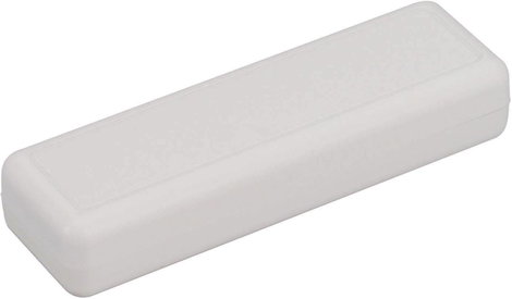 Kézi műszerdoboz ABS műanyag 129 x 40 x 24 mm, szürke, Strapubox 6090