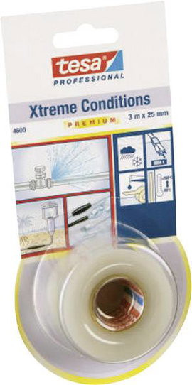Önvulkanizáló szilikon szalag, átlátszó Tesa Xtreme Conditions Transp. 3 m x 25 mm