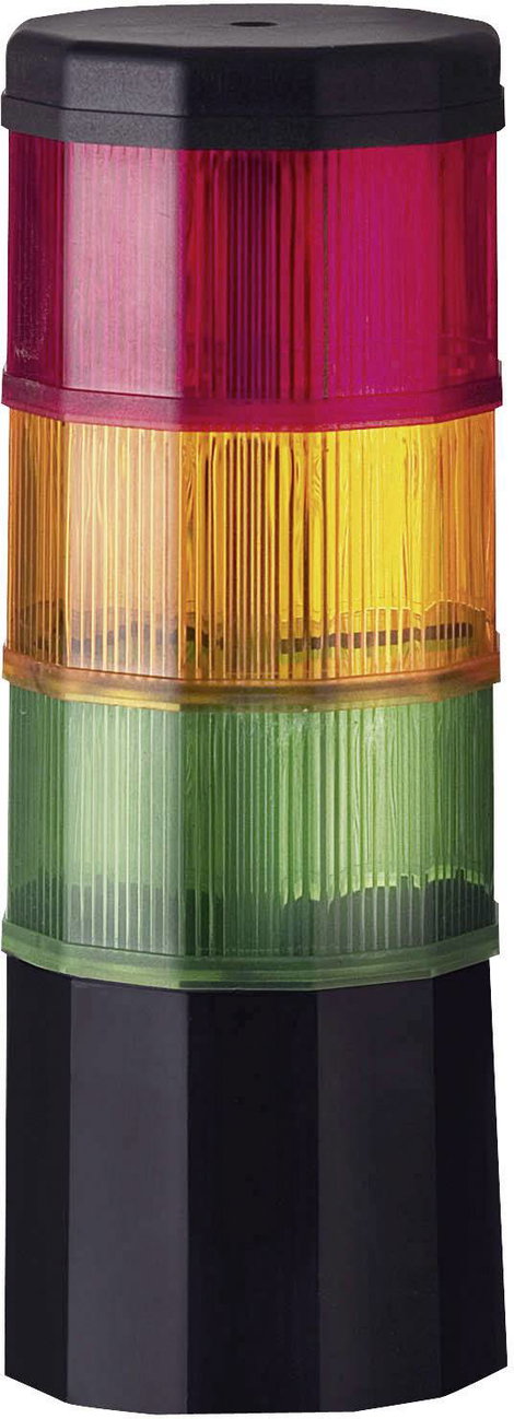LED-es jelzőoszlop 24V/DC piros/sárga/zöld, Werma Signaltechnik 696.009.75 KombiSIGN 71