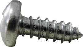 Lencsefejű lemezcsavar, horganyzott acél, DIN 7981 C, 4,8 x 9,5 mm