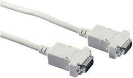 VGA TV, monitorkábel (1x VGA dugó - 1x VGA dugó) 1.80 m Szürke 972322