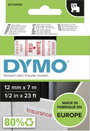 DYMO feliratozószalag D1, 12mm, fehér/piros, S0720550 3. bélyegkép