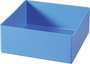 1 részes műanyag alkatrésztároló betét, kék, 108 x 108 x 45 mm, Hünersdorff 622300 bélyegkép