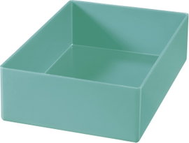 1 részes műanyag alkatrésztároló betét, zöld, 162 x 108 x 45 mm, Hünersdorff 622400