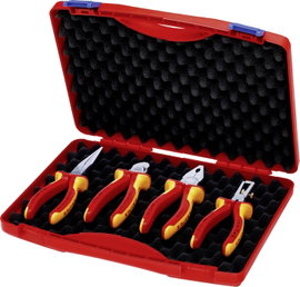 KNIPEX 00 20 15 VDE szerszámkészlet, 4 részes fogó készlet