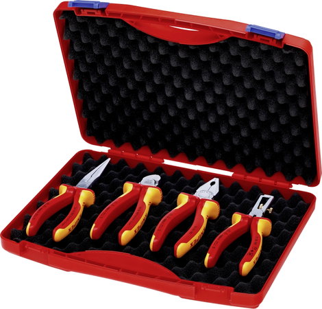 KNIPEX 00 20 15 VDE szerszámkészlet, 4 részes fogó készlet