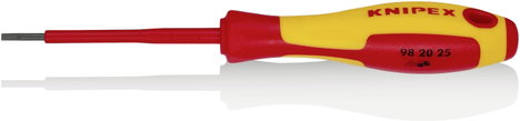 VDE egyenes csavarhúzó, penge szélesség: 2,5 mm, Knipex 98 20 25