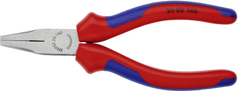 Laposfogó 140 mm, rövid, széles pofa, Knipex 20 02 140 3. kép